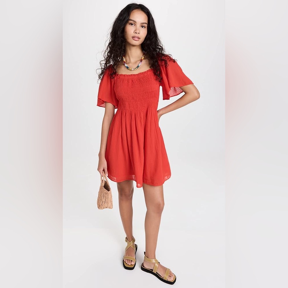 Velvet Esme Cotton Gauze Mini Dress, NWT!